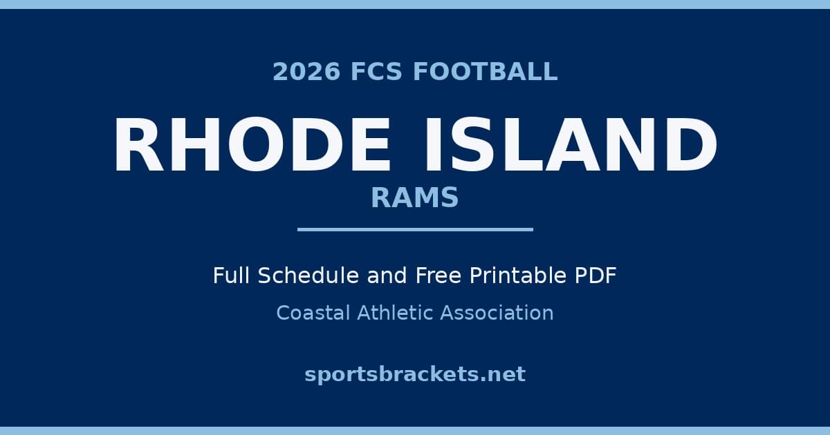 2026 Rhode Island Rams football schedule