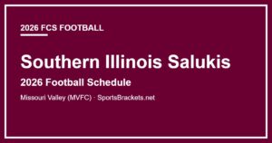 2026 Southern Illinois Salukis football schedule