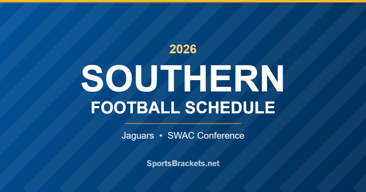 2026 Southern University Jaguars football schedule