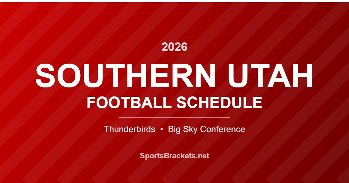 2026 Southern Utah Thunderbirds football schedule