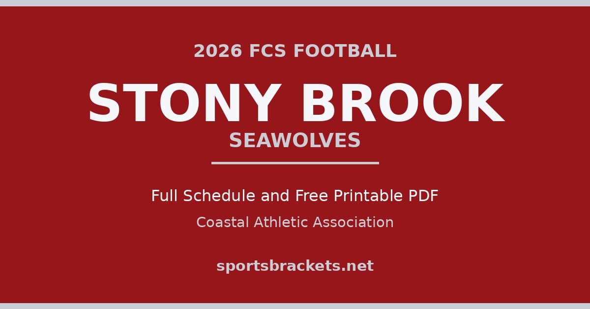 2026 Stony Brook Seawolves football schedule