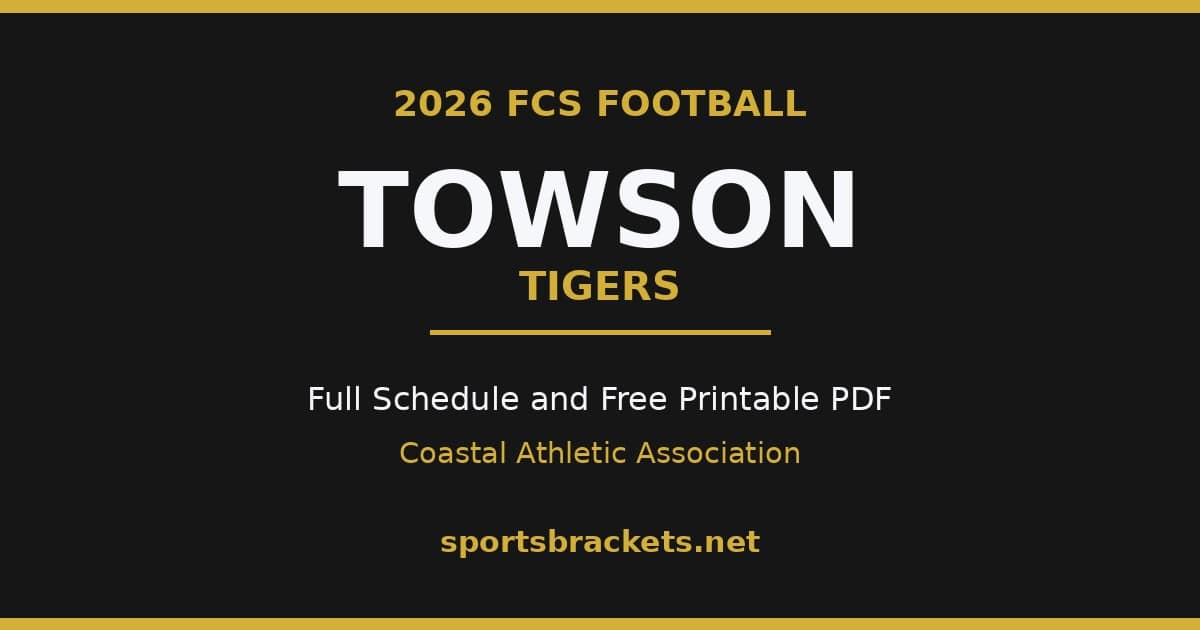 2026 Towson Tigers football schedule