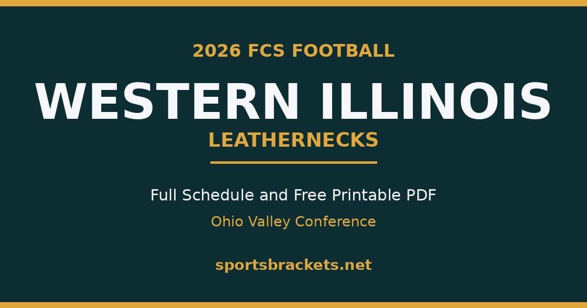 2026 Western Illinois Leathernecks football schedule