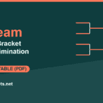 11-team seeded single-elimination bracket, free printable PDF from SportsBrackets.net