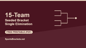 Read more about the article 15-Team Seeded Single-Elimination Bracket (Free Printable)