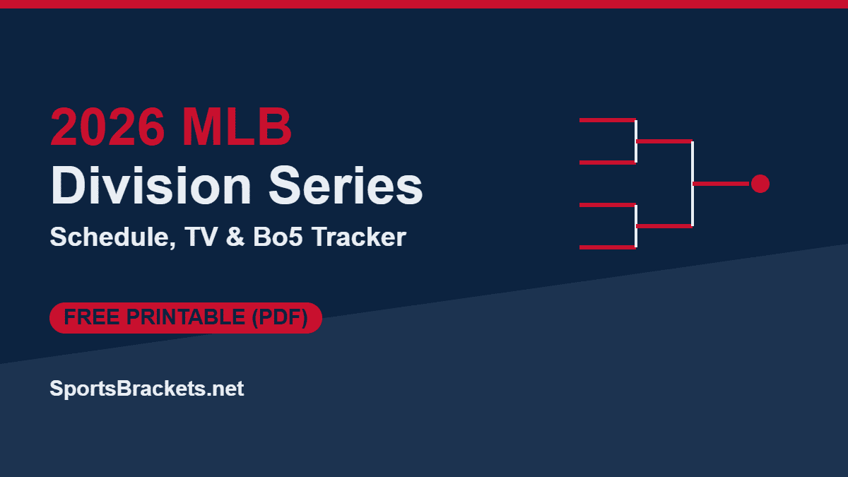 2026-mlb-division-series - Sports Brackets 2026 MLB Division Series schedule and printable tracker