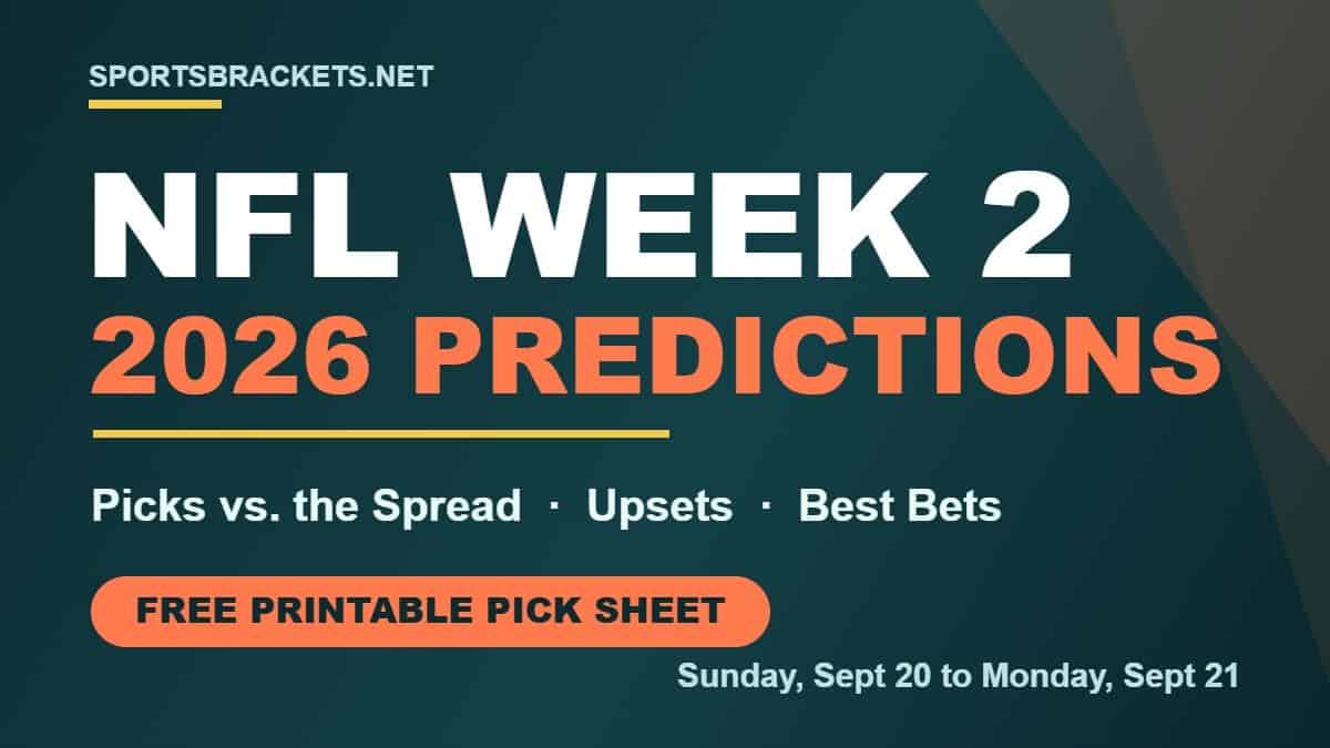 2026 NFL Week 2 predictions: picks against the spread, upsets and best bets