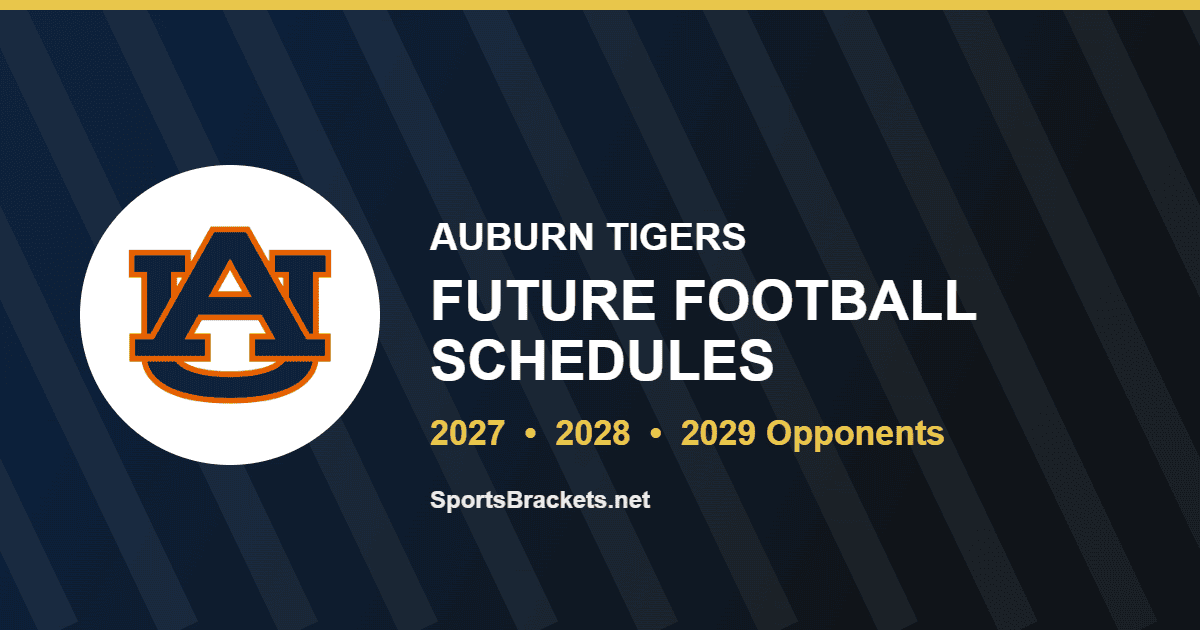 Auburn future football schedule for 2027, 2028 and 2029