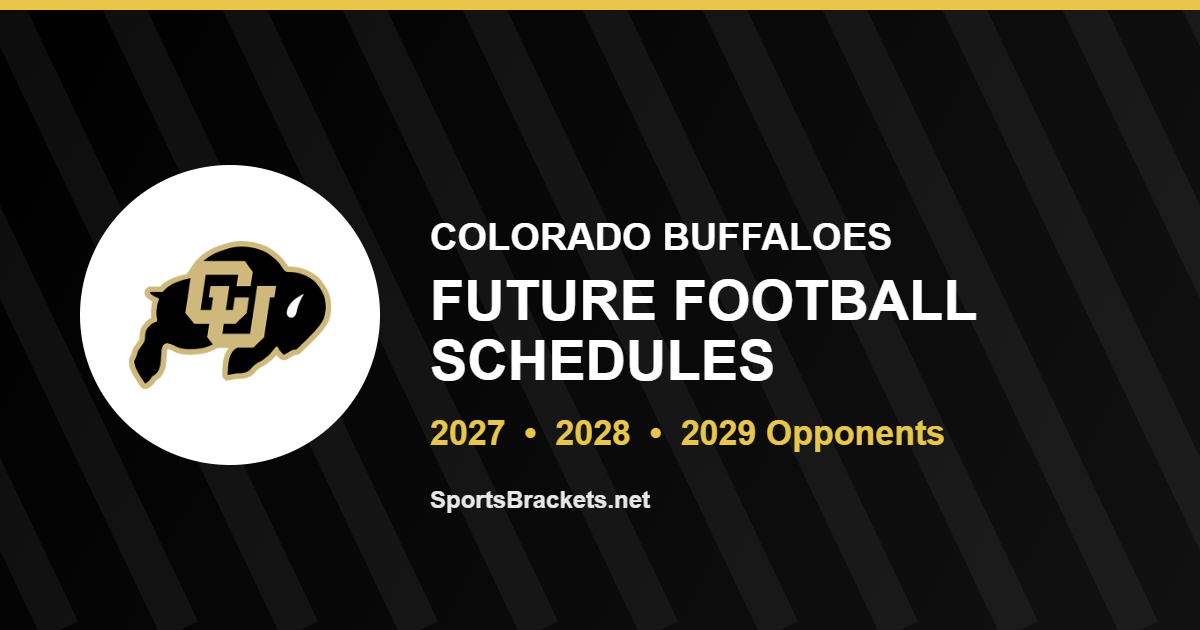 Colorado future football schedule for 2027