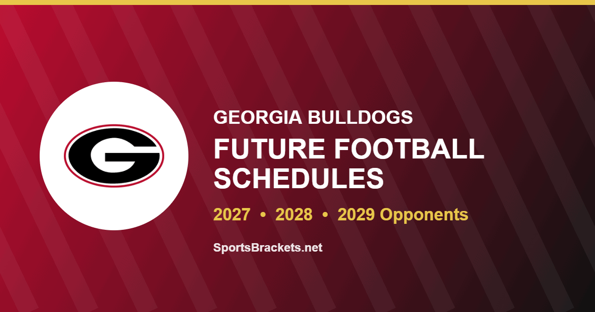 Georgia future football schedule for 2027, 2028 and 2029