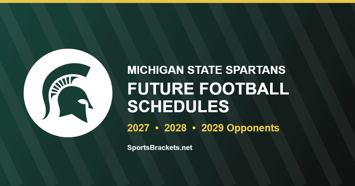 Michigan State future football schedule for 2027 and 2028