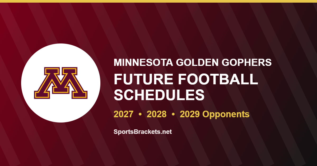 Minnesota future football schedule for 2027 and 2028