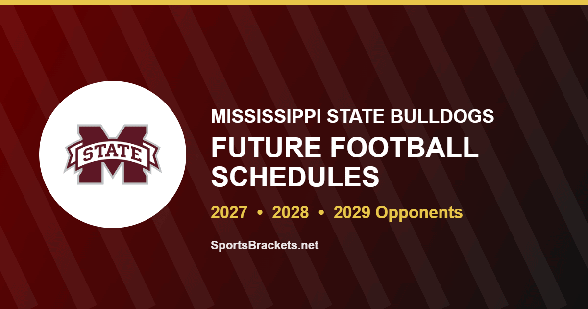Mississippi State future football schedule for 2027, 2028 and 2029
