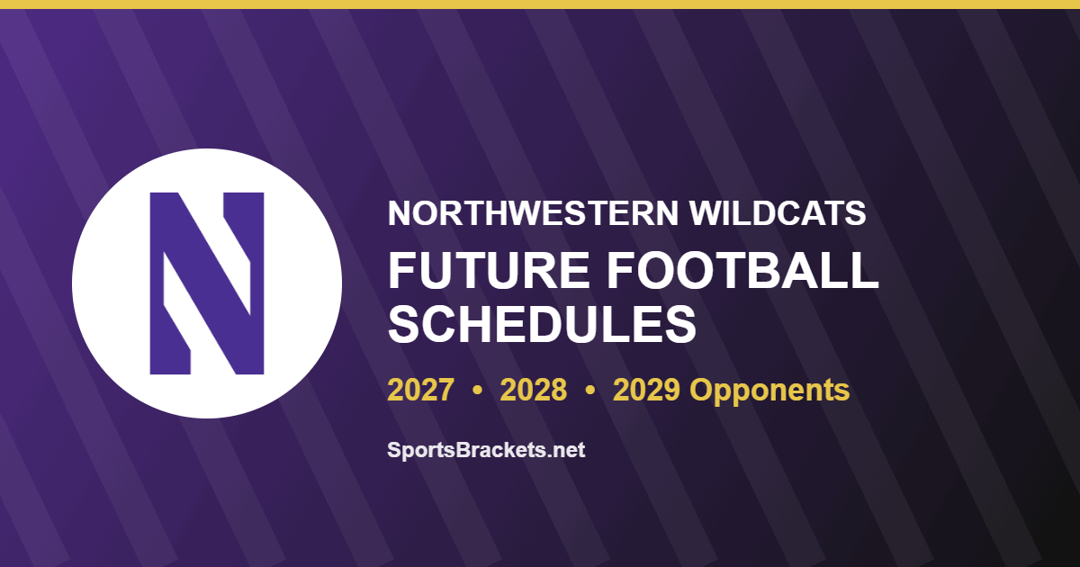 Northwestern future football schedule for 2027 and 2028