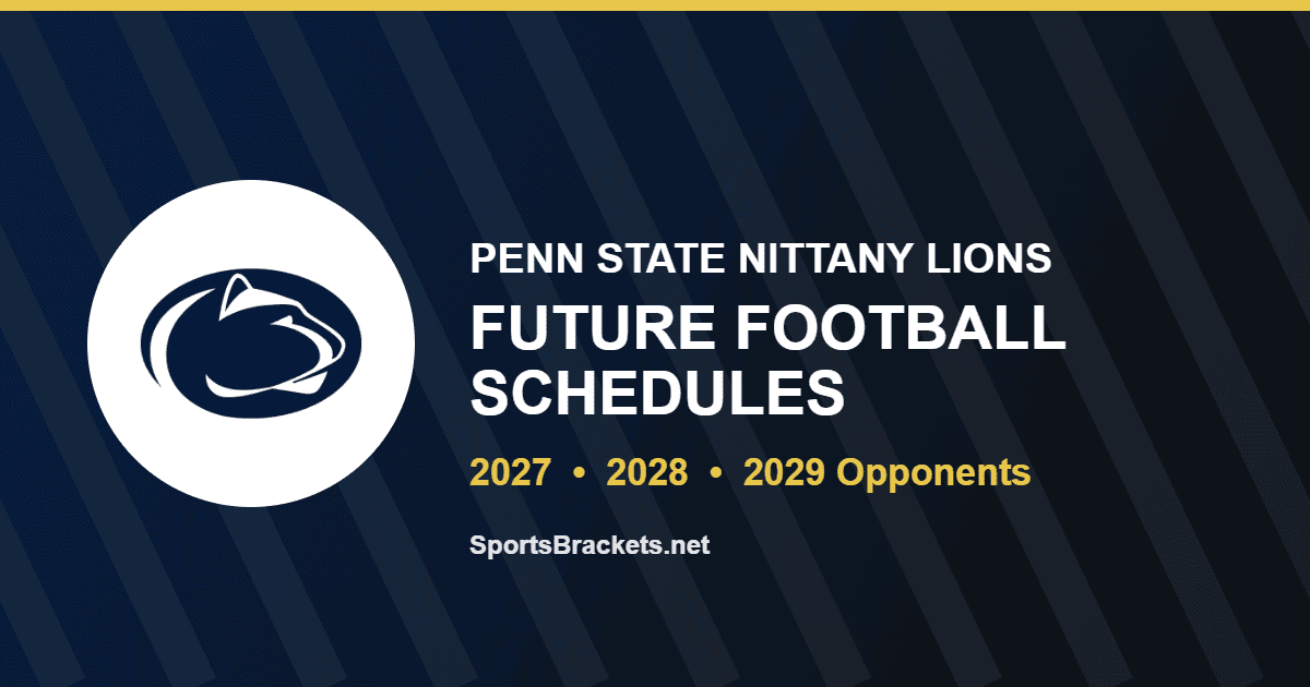 Penn State future football schedule for 2027 and 2028