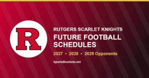Rutgers future football schedule card for 2027, 2028 and 2029