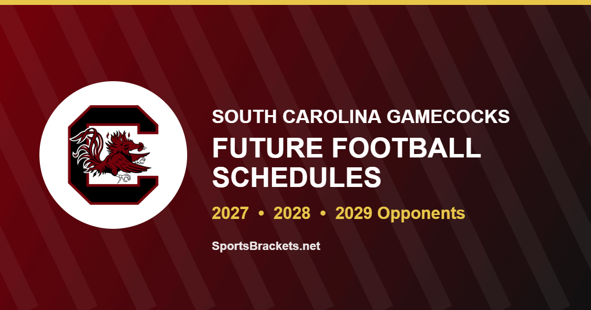 South Carolina future football schedule for 2027, 2028 and 2029