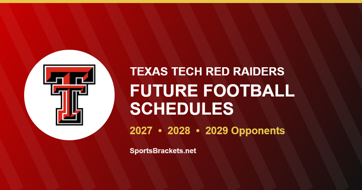 Texas Tech future football schedule for 2027