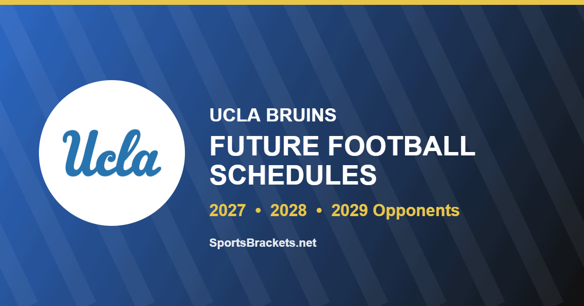 UCLA future football schedule for 2027 and 2028