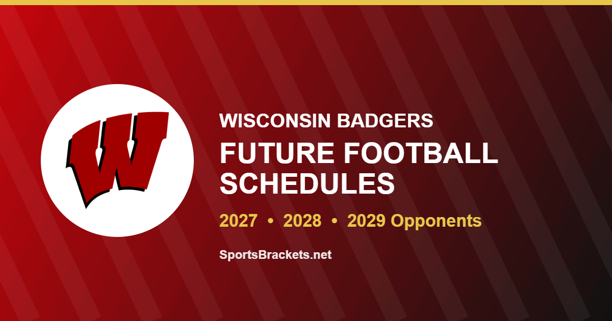 Wisconsin future football schedule for 2027 and 2028