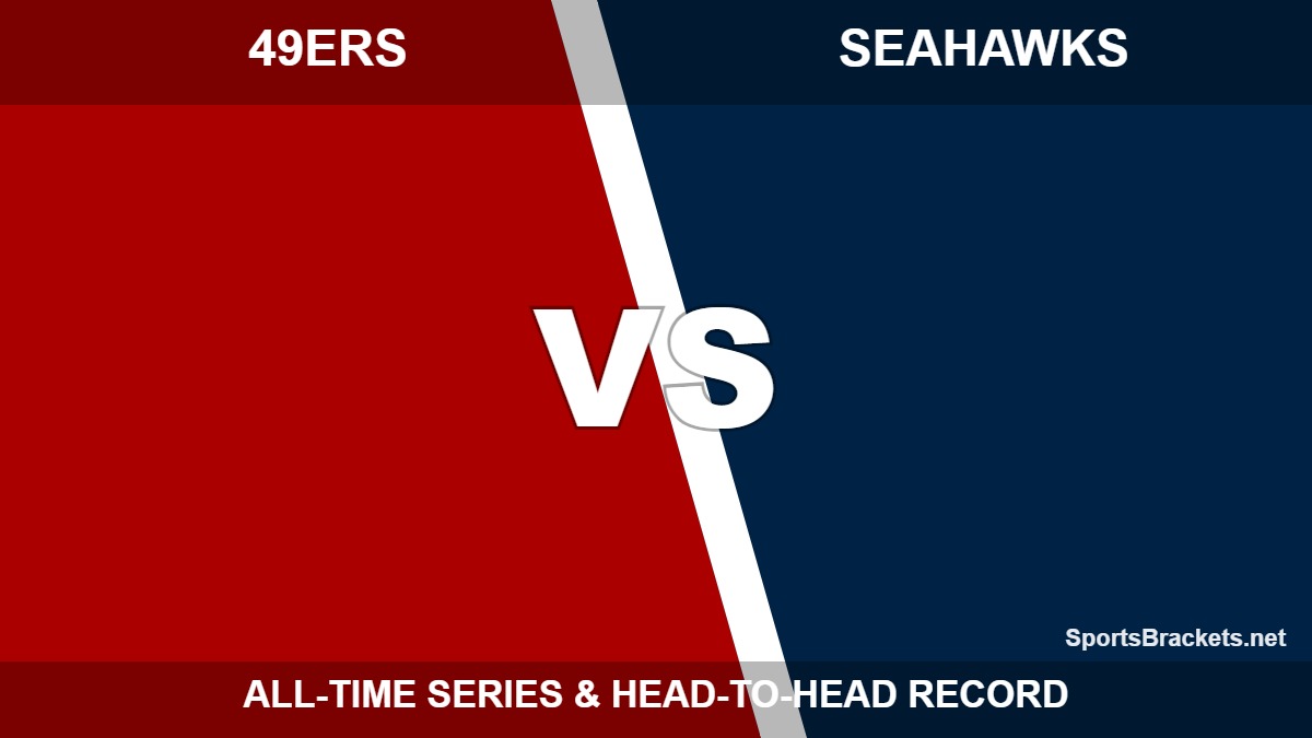 San Francisco 49ers vs Seattle Seahawks all-time series