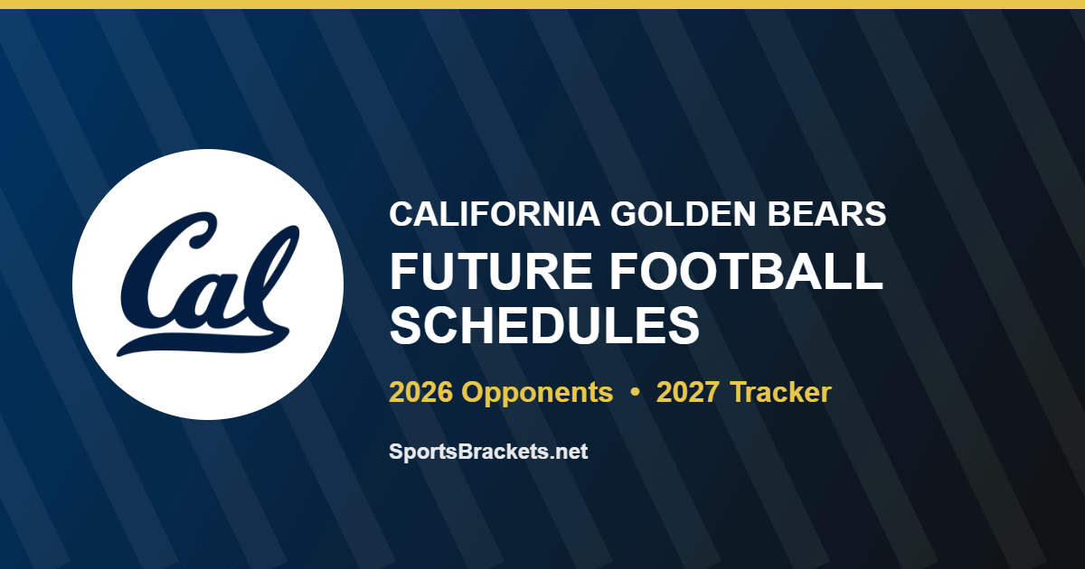 California future football schedule
