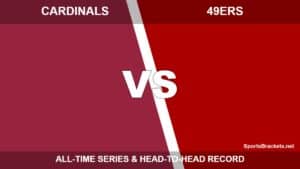 Arizona Cardinals vs San Francisco 49ers all-time series