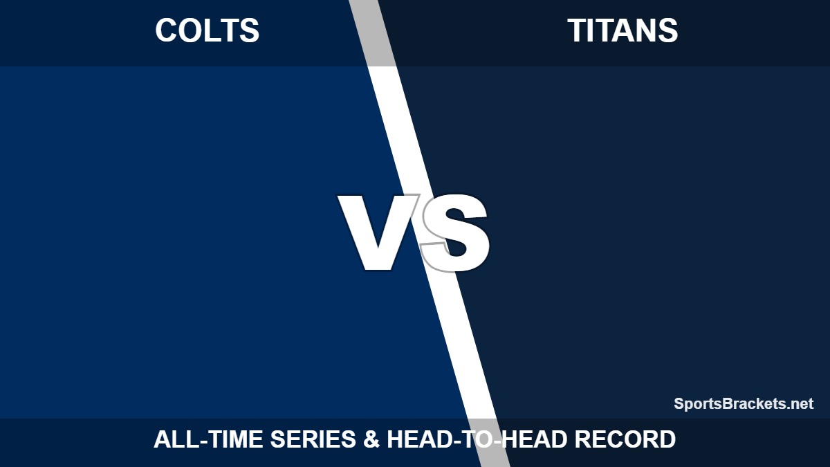 Indianapolis Colts vs Tennessee Titans all-time series - Sports Brackets Indianapolis Colts vs Tennessee Titans all-time series