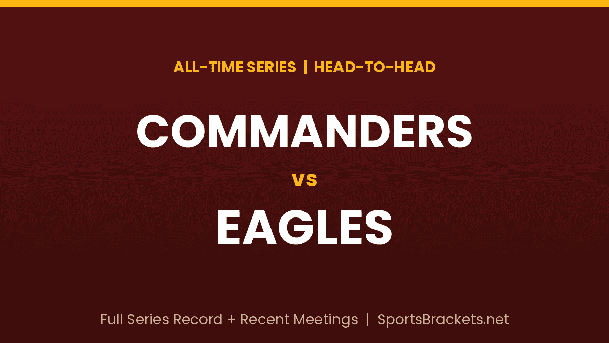 commanders vs eagles all time series