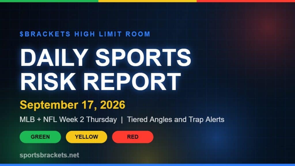 Daily Order Risk Report Daily Sports Risk Report (September 27, 2026): MLB, NFL, WNBA Odds