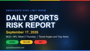 Read more about the article Daily Sports Risk Report (September 17, 2026): MLB and NFL Week 2 Slate, Tiered Angles and Trap Alerts