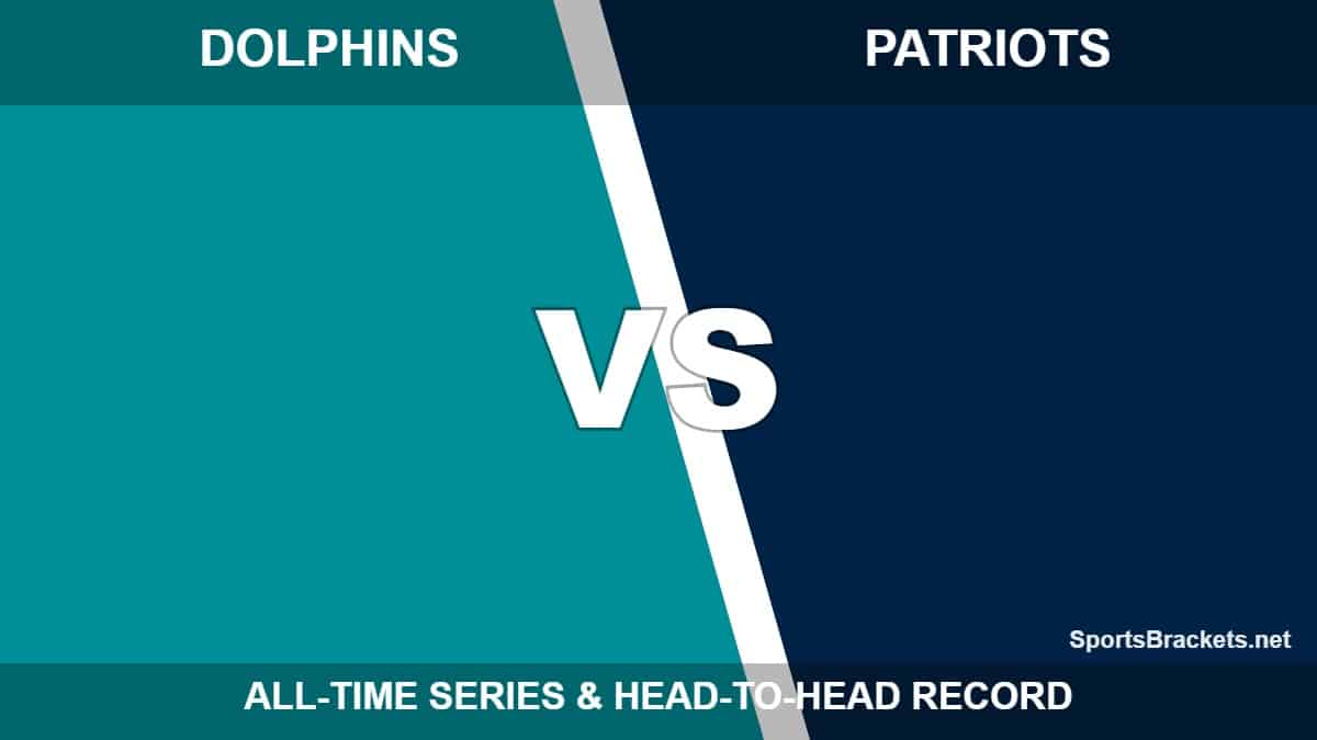 Miami Dolphins vs New England Patriots all-time series
