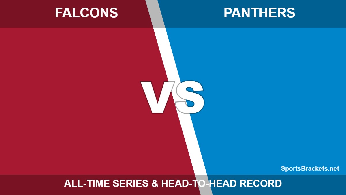Atlanta Falcons vs Carolina Panthers all-time series - Sports Brackets Atlanta Falcons vs Carolina Panthers all-time series