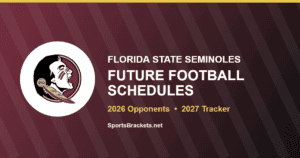 Florida State future football schedule card