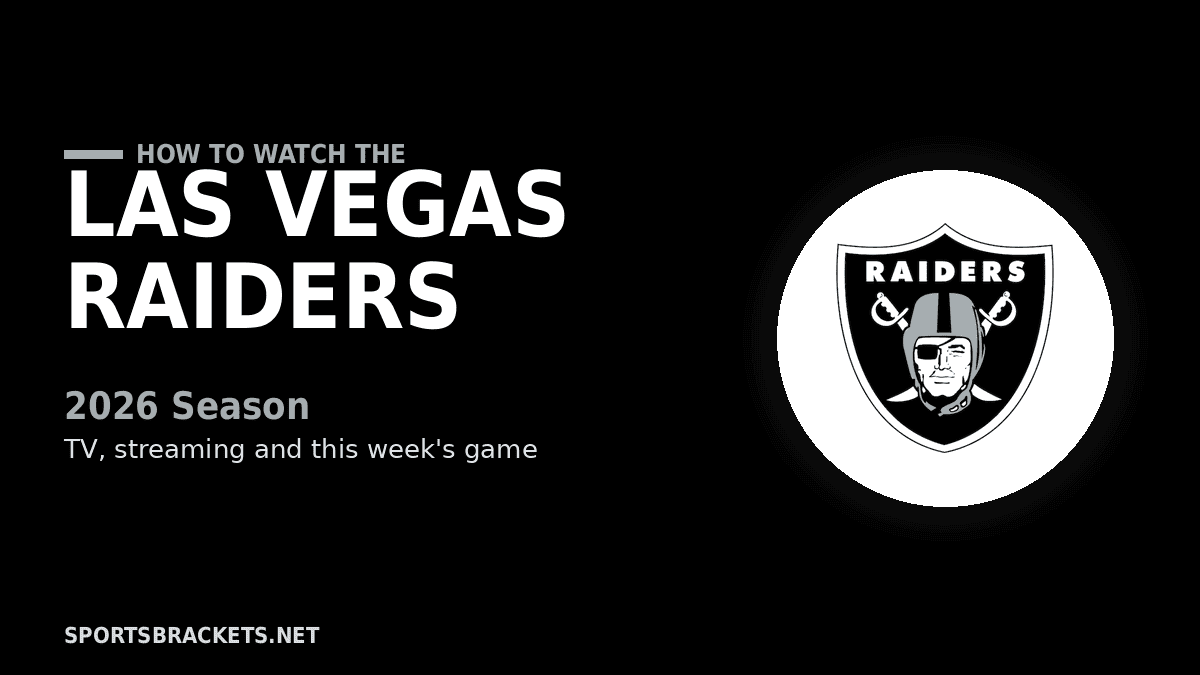 How to Watch the Las Vegas Raiders in 2026: TV Channels, Streaming & Schedule
