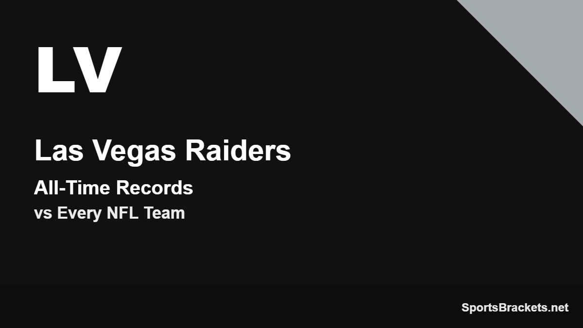 Las Vegas Raiders all-time records - Sports Brackets Las Vegas Raiders all-time records vs every NFL team