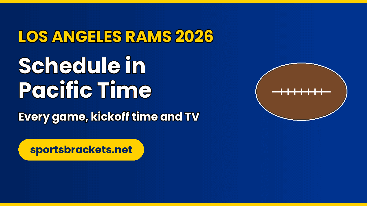 Volleyball Roster Sheet.pdf Los Angeles Rams 2026 Schedule in Pacific Time (PT) & TV