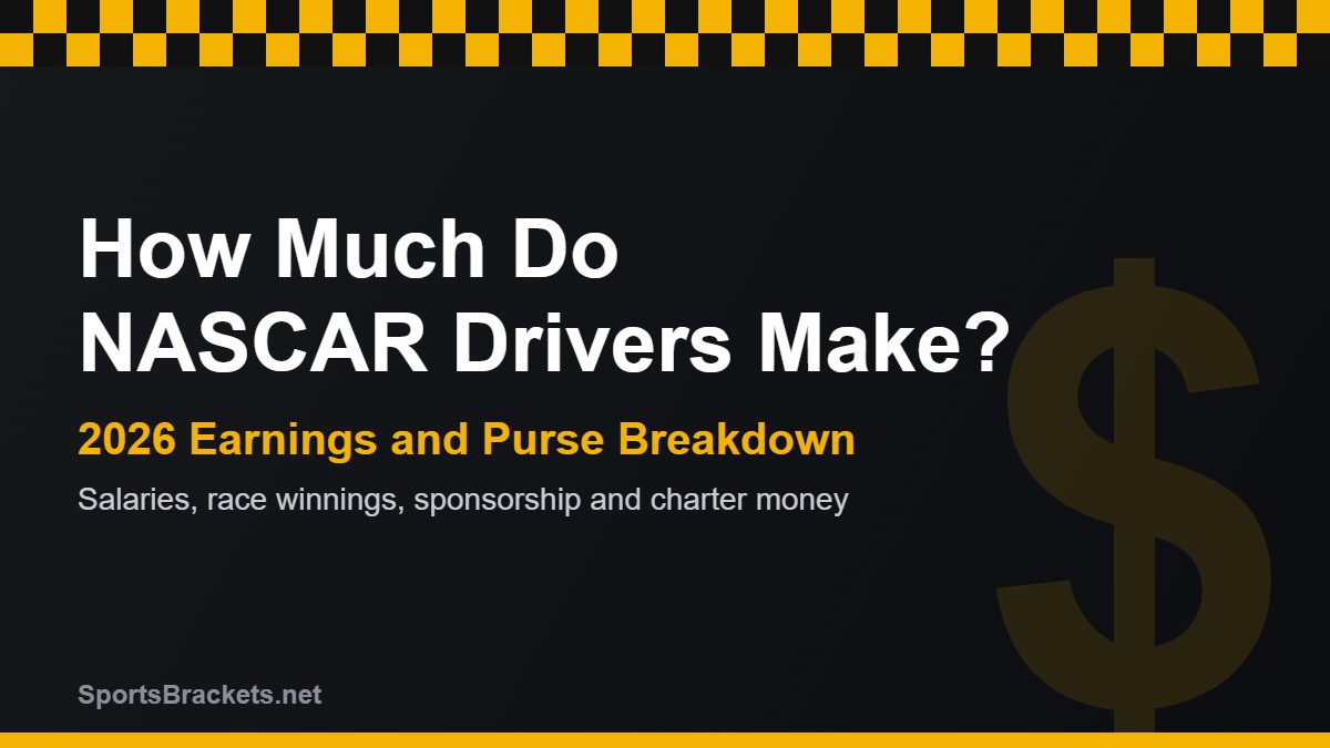 How much do NASCAR drivers make in 2026