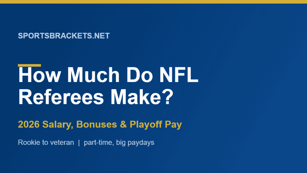 How Much Do NFL Referees Make? 2026 Salary & Bonuses