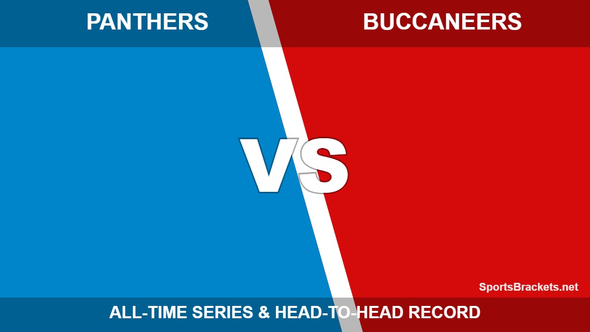 Carolina Panthers vs Tampa Bay Buccaneers all-time series