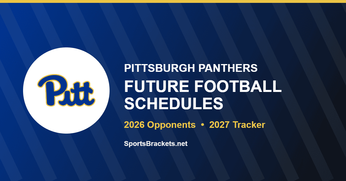 Pittsburgh future football schedule