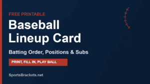 Read more about the article Free Printable Baseball Lineup Card (PDF): Batting Order & Positions