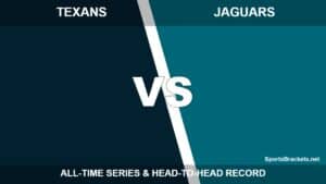 Houston Texans vs Jacksonville Jaguars all-time series