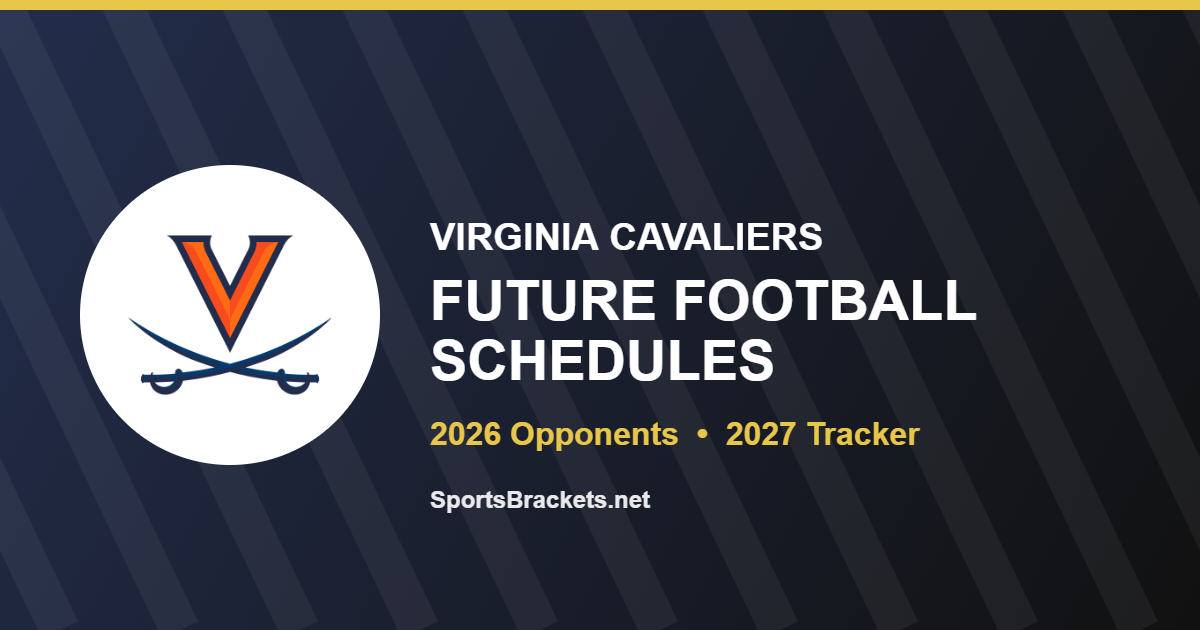 Virginia future football schedule