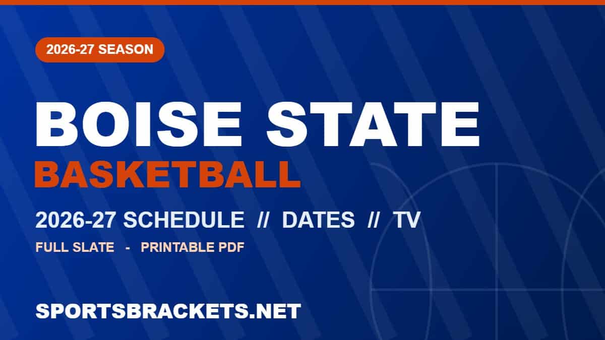 2026-27 Boise State Basketball Schedule