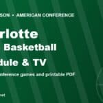 2026-27 Charlotte 49ers basketball schedule and TV