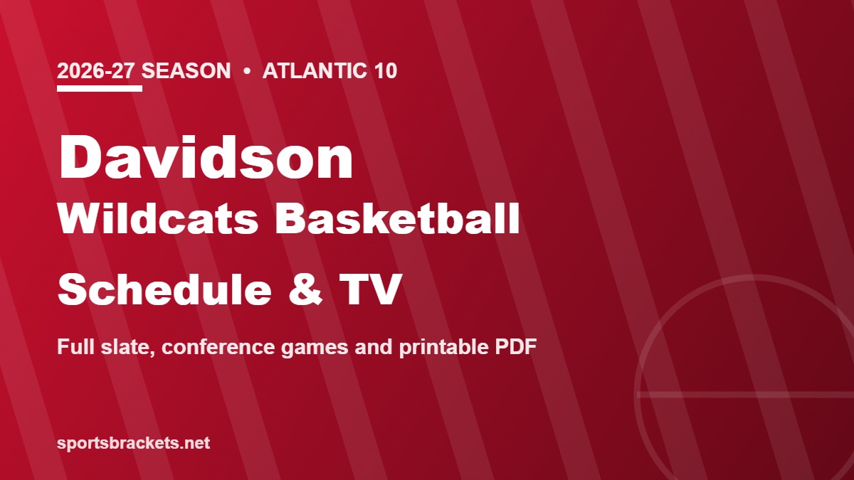 2026-27 Davidson Wildcats basketball schedule
