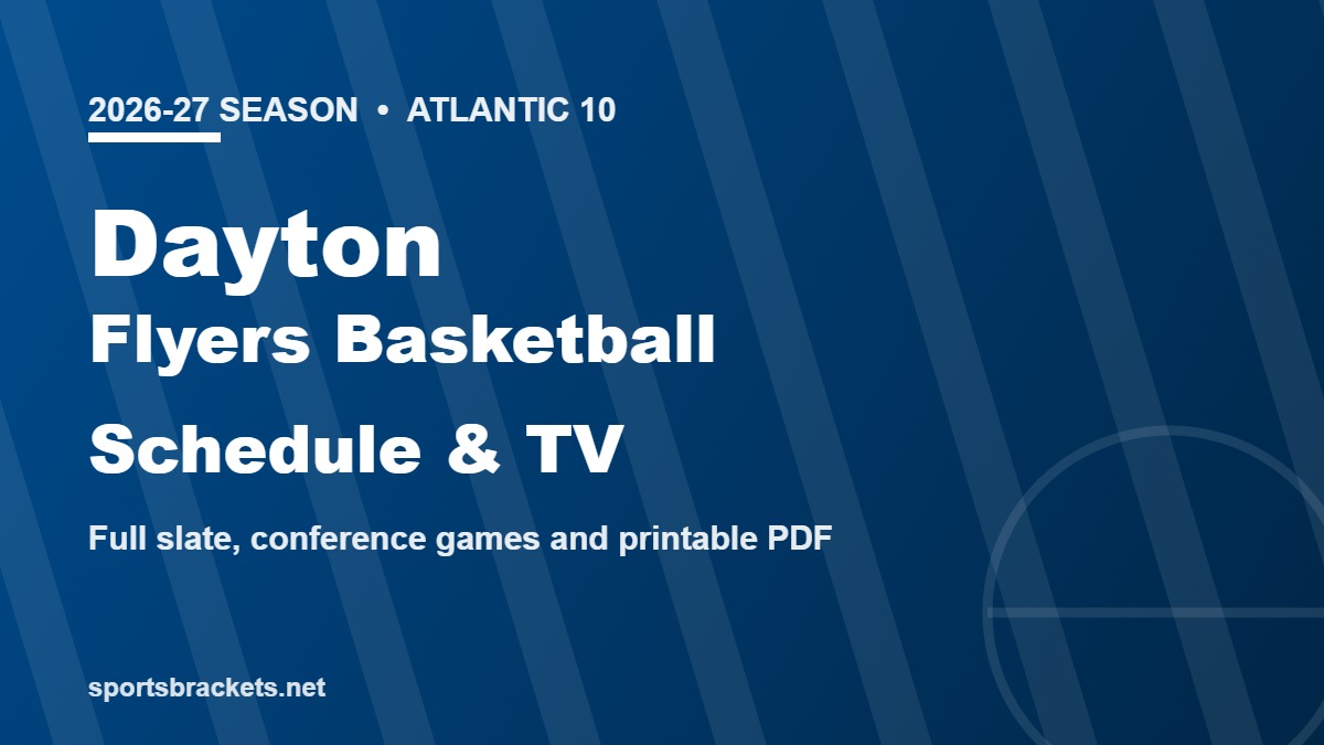 2026-27 Dayton Flyers basketball schedule