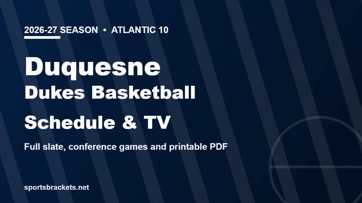 2026-27 Duquesne Dukes basketball schedule