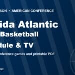 2026-27 Florida Atlantic Owls basketball schedule and TV